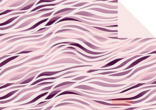 Bild von Geschenkpapier Rollen 2m x 70cm, Kraftpapier, Soft Waves purple - VE 5