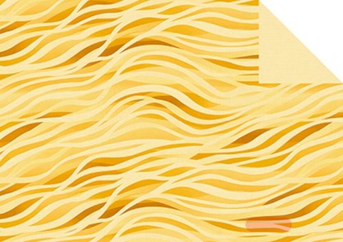 Bild von Geschenkpapier Rollen 2m x 70cm, Kraftpapier, Soft Waves sunny - VE 5