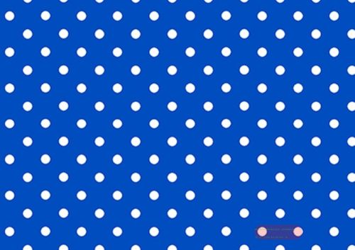 Bild von Geschenkpapier Rollen 2m x 70cm, Punkte azur - VE 5