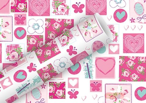 Bild von Geschenkpapier Rollen 2m x 70cm, So sweet rosa - VE 5