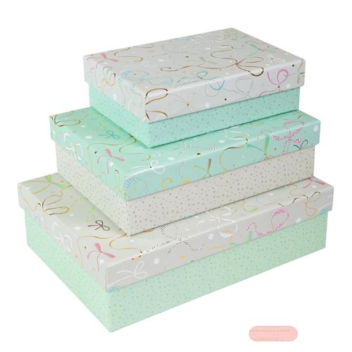 Bild von Geschenk-Sammelbox 3er Set, Grössen gem. Katalog, Ribboné, bestehend aus: