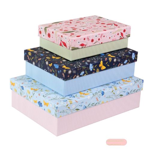 Bild von Geschenk-Sammelbox 3er Set, Grössen gem. Katalog, Secret Garden, bestehend aus: