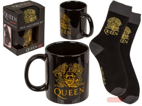 Bild von Geschenkset, QUEEN, Becher 315ml und Socken (Gr.41-45) in Box - VE 3