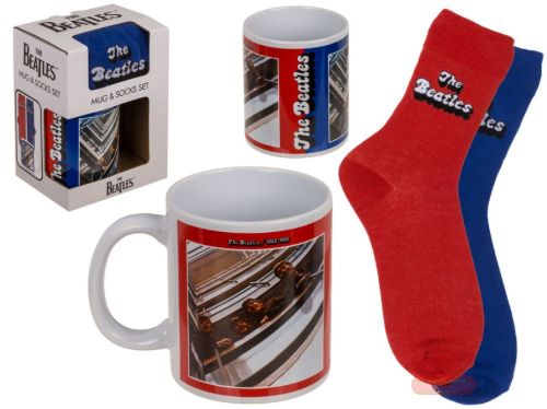 Bild von Geschenkset, The Beatles, Becher 315ml und Socken (Gr.41-45) in Box - VE 3