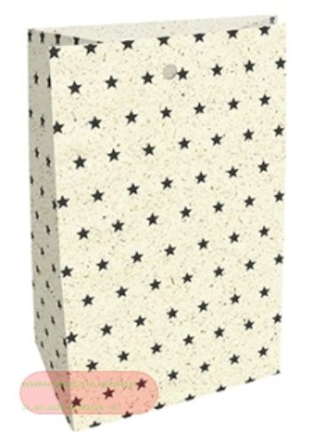 Bild von Geschenktasche Graspapier, 9x14,5x6cm, 4er Set, Ministerne schwarz - VE 10