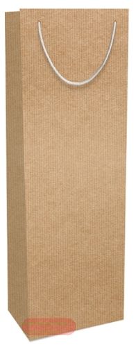 Bild von Geschenktasche Kraftpapier, 12x36x10cm, UNI - VE 10