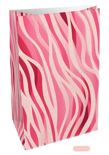 Bild von Geschenktasche Kraftpapier, 9x14,5x6cm, Soft Waves pink - VE 10