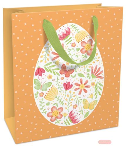 Bild von Geschenktasche laminiert matt 18x21x8cm, Big Spring, orange - VE 8