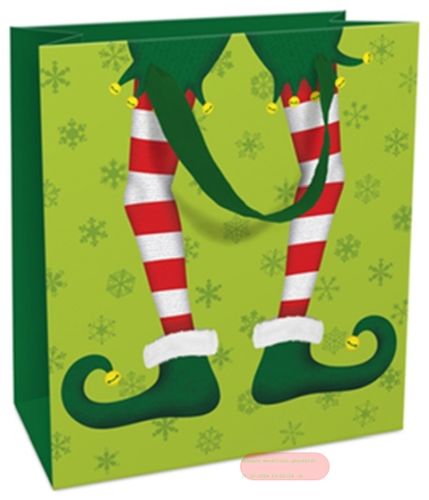 Bild von Geschenktasche matt, 18x21x8cm, Jack the Elf - VE 8