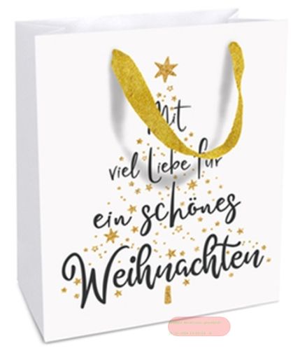 Bild von Geschenktasche matt, 18x21x8cm, Mit Euch - VE 8