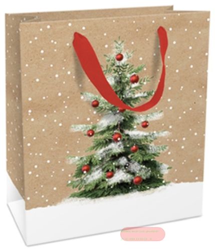 Bild von Geschenktasche matt, 18x21x8cm, My Christmas Tree - VE 8