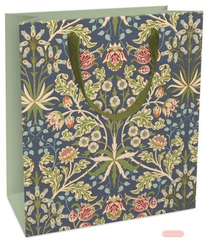 Bild von Geschenktasche matt, 18x21x8cm, Vintage Garden deep indigo - VE 8