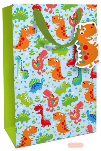 Bild von Geschenktasche matt, 24x36x13cm, Little Dinos - VE 8