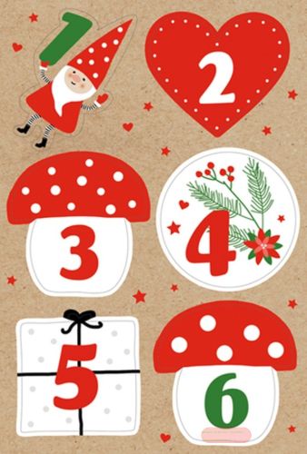 Bild von GNOMES, 4 Blatt 11,5x17cm von Stickers pro Pack - VE 10 (Pack)