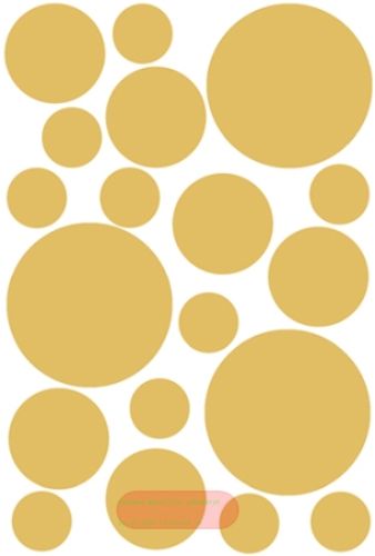 Bild von GOLDPUNKTE, 1 Blatt 11,5x17cm von Stickers pro Pack - VE 10 (Pack)