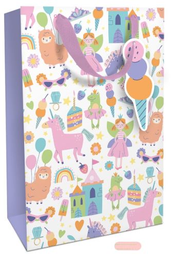 Bild von Geschenktasche matt, 26x36x13cm, Girly - VE 8