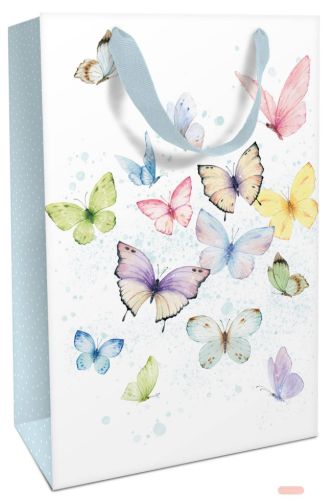 Bild von Geschenktasche matt, 26x36x13cm, Soft Whisper, hellblau - VE 8