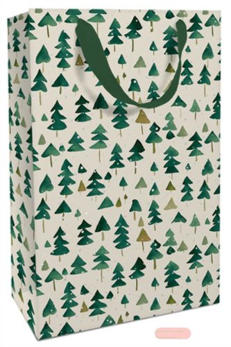Bild von Geschenktasche matt, 26x36x13cm, Winter Forest - VE 8