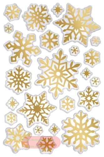 Bild von Golden Crystals, 1 Blatt 10x15cm von Stickers pro Pack - VE 10 (Pack)