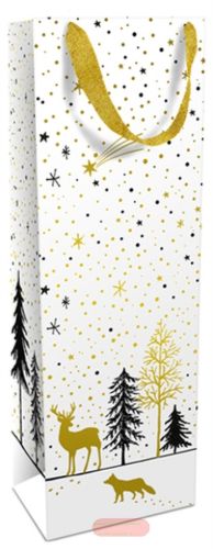 Bild von Geschenktasche matt, 12x36x8cm, Modern Wintertime - VE 8