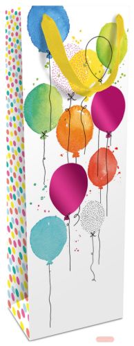 Bild von Geschenktasche matt, 12x37x8cm, Balloon Party - VE 8