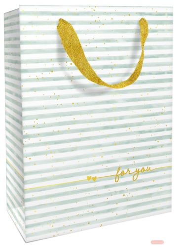 Bild von Geschenktasche matt, 26x36x13cm, Loveline salbei - VE 8