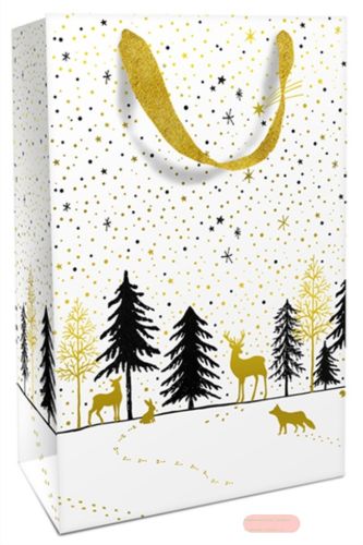 Bild von Geschenktasche matt, 26x36x13cm, Modern Wintertime - VE 8