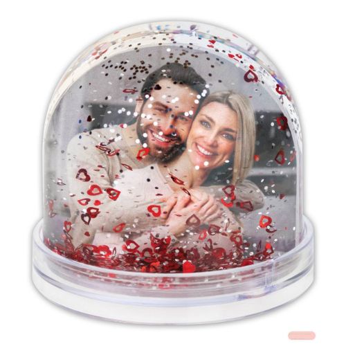 Bild von Glitzerkugel mit Herzen für Foto, Photo Globe 2, 6,5x6,2cm, im Display, PG503 - VE 6