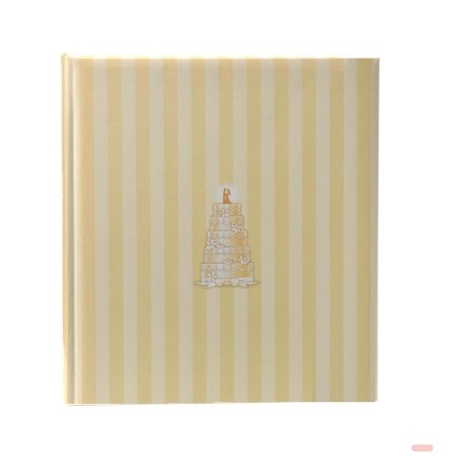 Bild von Hochzeitsfotoalbum "Cake" 4 S.illustriert, 60 S.weiss, 30x31cm, ivory