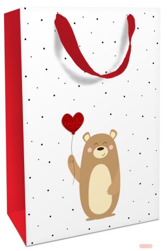 Bild von Geschenktasche matt, 24x36x13cm, Tapsy Bear - VE 8