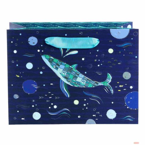 Bild von Geschenktaschen, 25x18x10cm, Blue Ocean - VE 12