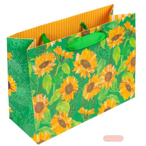 Bild von Geschenktaschen, 25x18x10cm, Sunflower green - VE 12