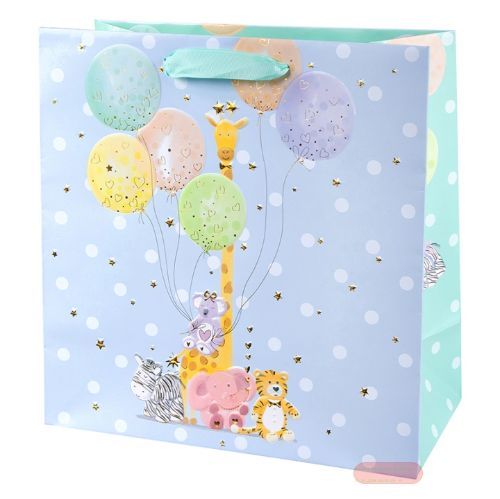 Bild von Geschenktaschen, 27x27x13cm, Balloon Party - VE 6