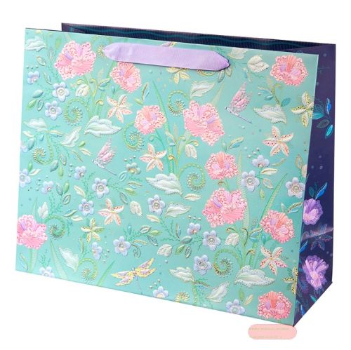 Bild von Geschenktaschen, 33x27x13cm, Nature's Melody mint - VE 6