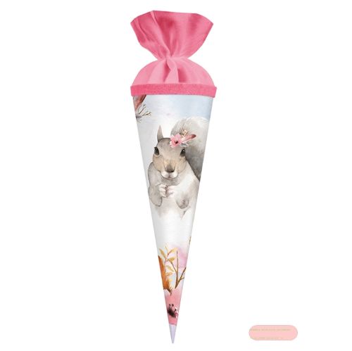 Bild von Geschenktüten 35cm Filzverschluss, Eichhörnchen - VE 5