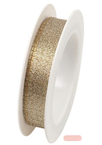 Bild von Gewebtes Band auf Spule 15mm x 2,5m, Society gold - VE 6