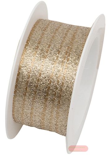 Bild von Gewebtes Band auf Spule, 5mm x 4m, Society gold - VE 6