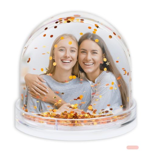 Bild von Glitzerkugel mit Folienstybolen für Foto, Photo Globe Galaxy, 6,5x6,2cm, im Display - VE 6