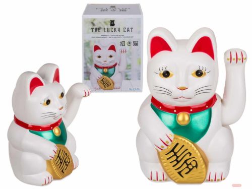 Bild von Glückswinkekatze, aus Kunststoff, ca.20cm, batt.betrieben, Box - VE 2