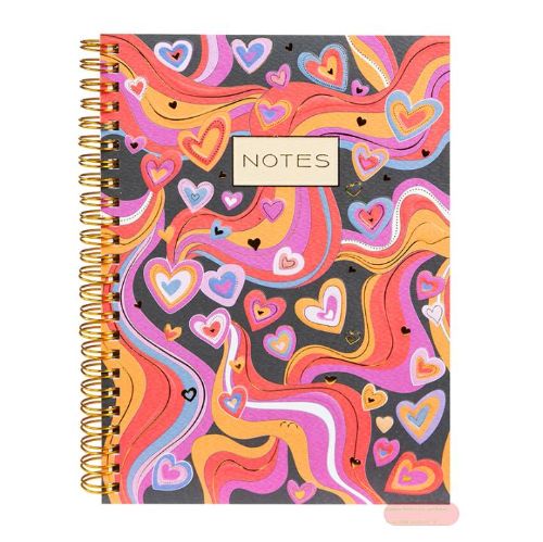 Bild von Good Vibes Hearts, Spiralblock DIN A5
