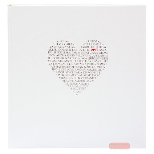 Bild von Hochzeitsfotoalbum 60 S.weiss, 30x31cm, Love