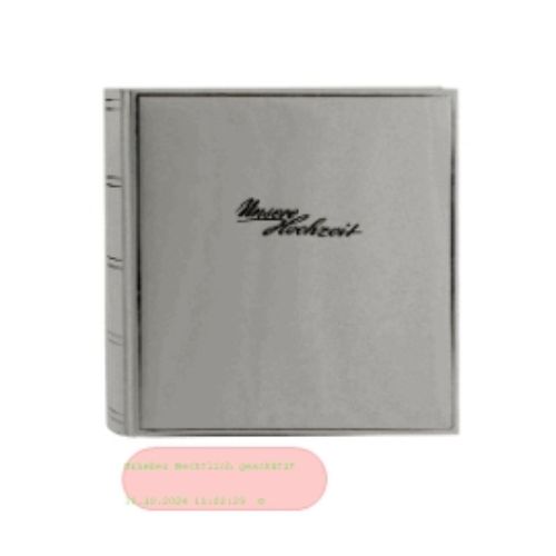 Bild von Hochzeits-Fotoalbum Classic Kunstleder weiss, 30x31cm, 100 S.weiss, geprägt