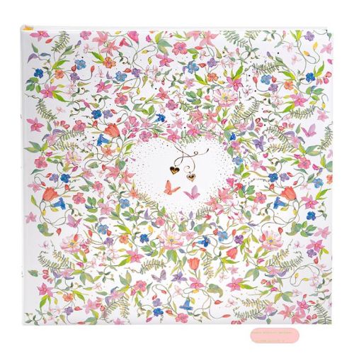 Bild von Hochzeits-Gästebuch mit 100 Seiten illustriert, 24,5x22,5cm, Charming Heart