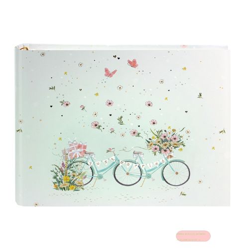 Bild von Hochzeits-Gästebuch, 50 S.weiss mit verdeckter Spirale,29x23cm, Floral Tandem