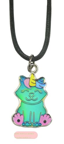 Bild von Halskette mit Blue Magic Katze-Anhänger, auf Headerkarte - VE 8