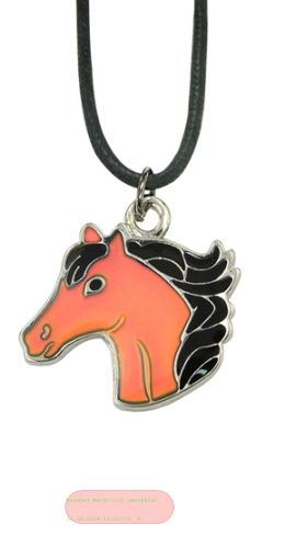 Bild von Halskette mit Blue Magic Pferd-Anhänger, auf Headerkarte - VE 8