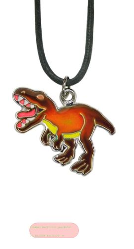 Bild von Halskette mit Blue Magic T-Rex Dino-Anhänger, auf Headerkarte - VE 8