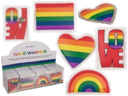 Bild von Handwärmer Pride Regenbogen, ca.9cm, Box, im Display - VE 32