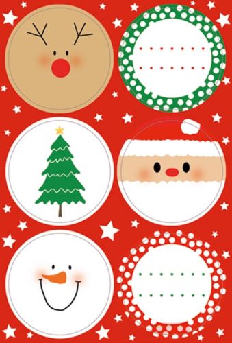 Bild von HAPPY CHRISTMAS, 4 Blatt 11,5x17cm von Stickers pro Pack - VE 10 (Pack)