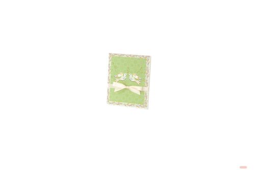 Bild von Hochzeits-Leporellomappe Venezia, 15,5x19cm, für 10 Fotos 13x18cm, grün